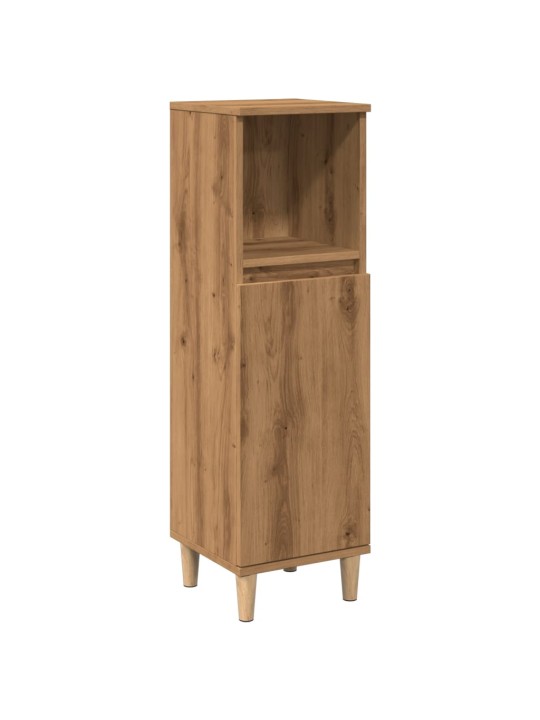 Vannasistabas skapītis koka krāsa 30x30x100cm inženierijas koks