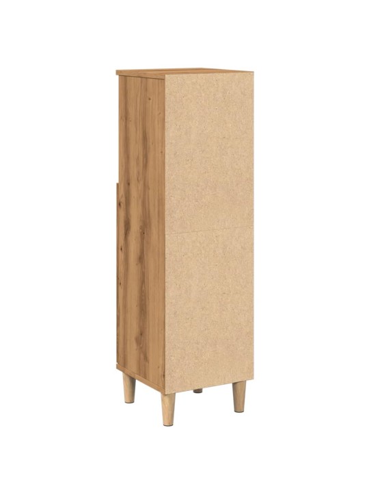 Vannasistabas skapītis koka krāsa 30x30x100cm inženierijas koks