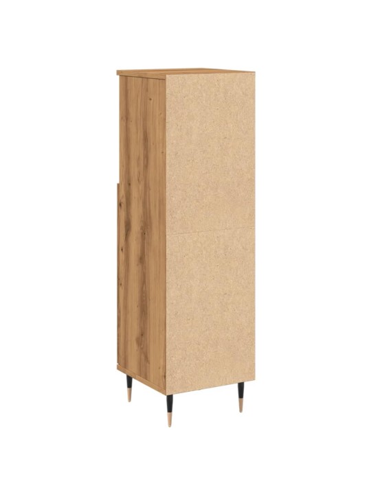 Vannasistabas skapītis koka krāsa 30x30x100cm inženierijas koks