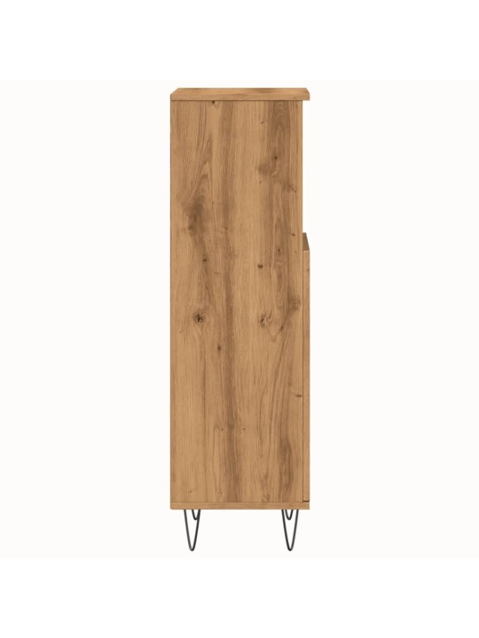 Vannasistabas skapītis koka krāsa 30x30x100cm inženierijas koks
