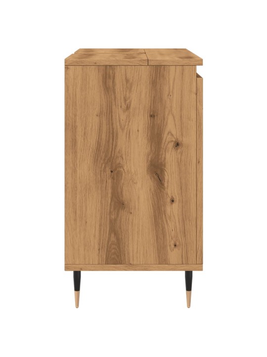 Vannasistabas skapītis koka krāsa 58x33x60 cm inženierijas koks
