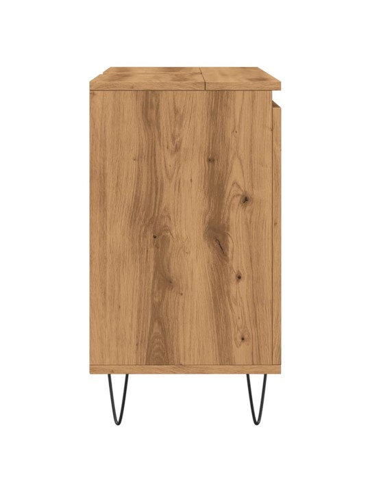 Vannasistabas skapītis koka krāsa 58x33x60 cm inženierijas koks
