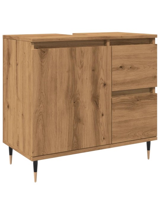Vannasistabas skapītis koka krāsa 65x33x60 cm inženierijas koks