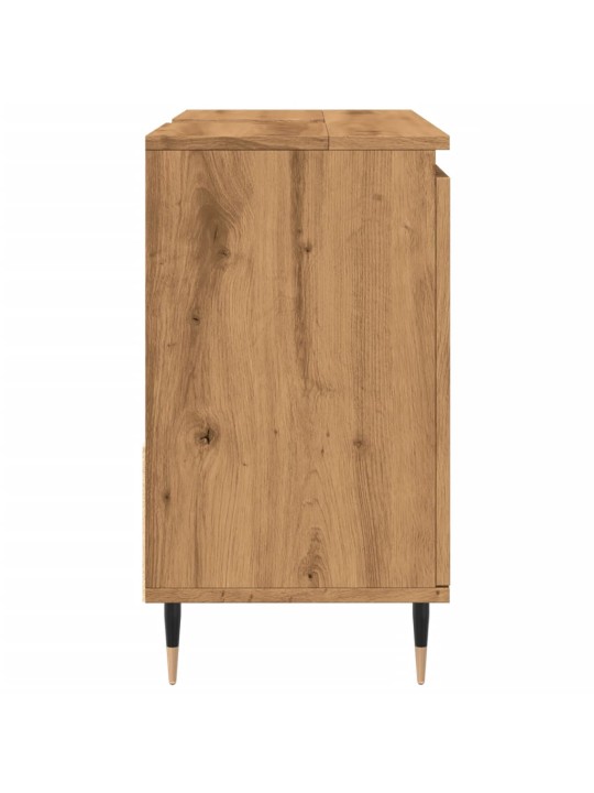 Vannasistabas skapītis koka krāsa 65x33x60 cm inženierijas koks