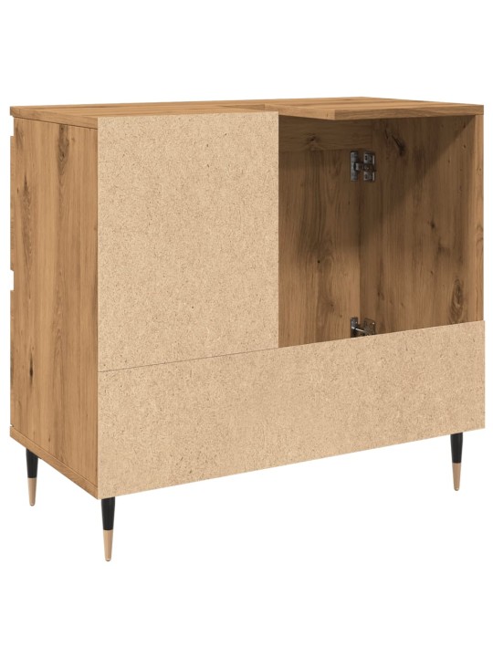 Vannasistabas skapītis koka krāsa 65x33x60 cm inženierijas koks