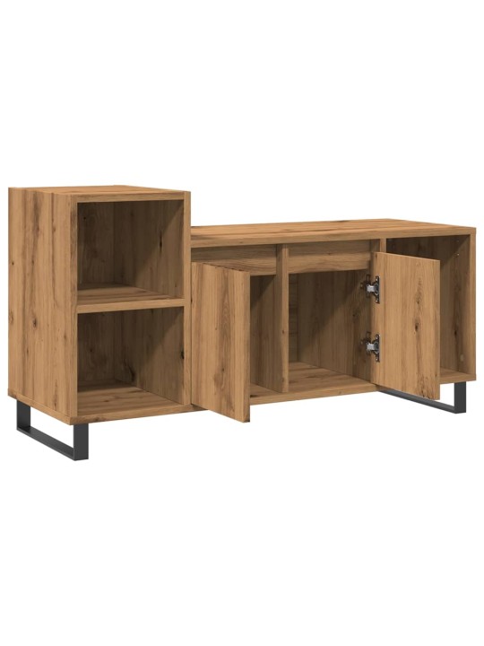 Tv skapītis, koka krāsa, 100x35x55 cm, inženierijas koks