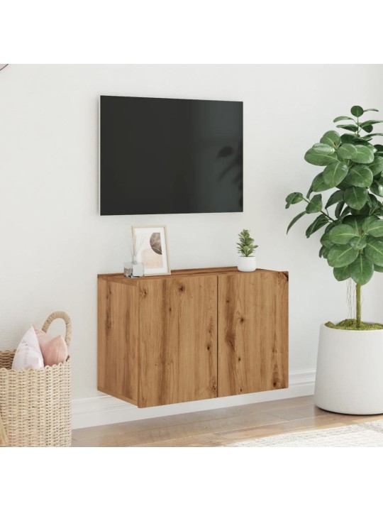 Tv sienas skapītis, koka krāsa, 60x30x41 cm