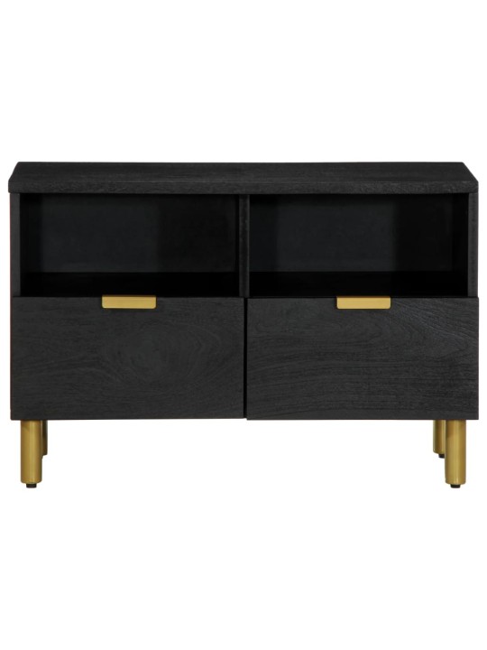 Tv plaukts, melns, 70x33x46 cm, inženierijas koks