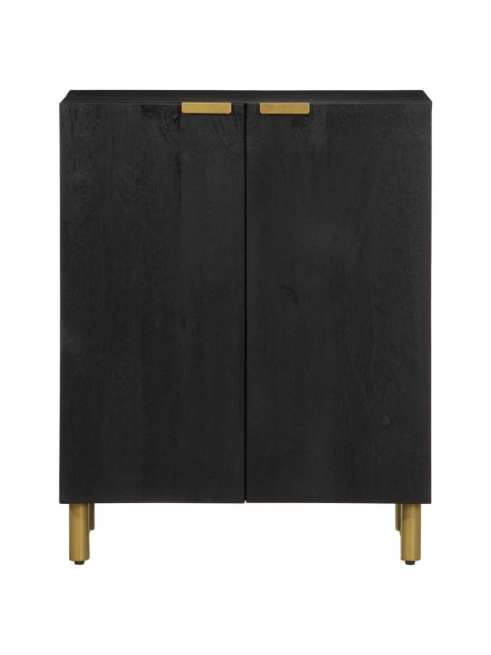 Kumode, melna, 60x33x75 cm, inženierijas koks