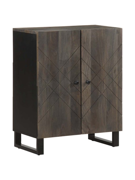 Kumode, melns, 60x33x75 cm, mango masīvkoks
