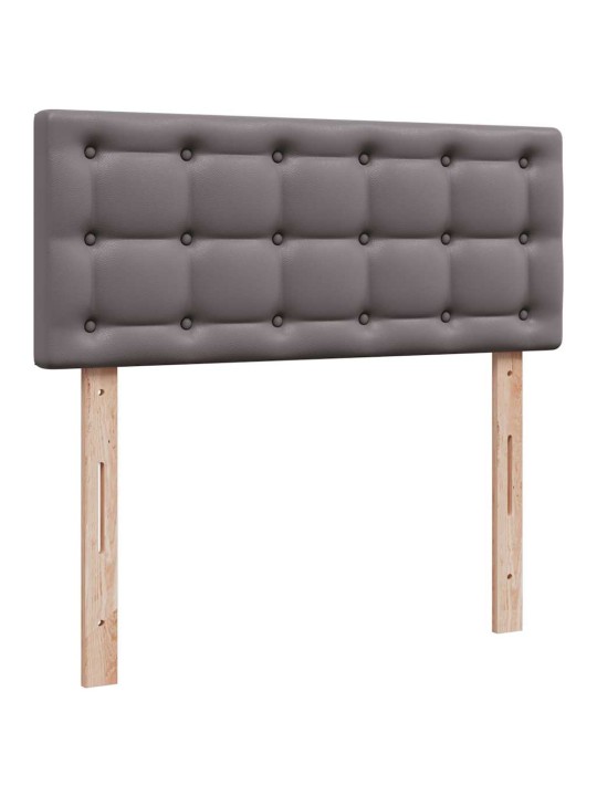 Osmaņu gultas rāmis ar matrača pelēks 120x200cm mākslīgā āda