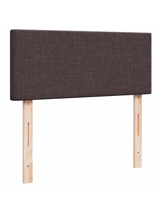 Osmaņu gultas rāmis ar matrača tumši brūns 120x200 cm audums