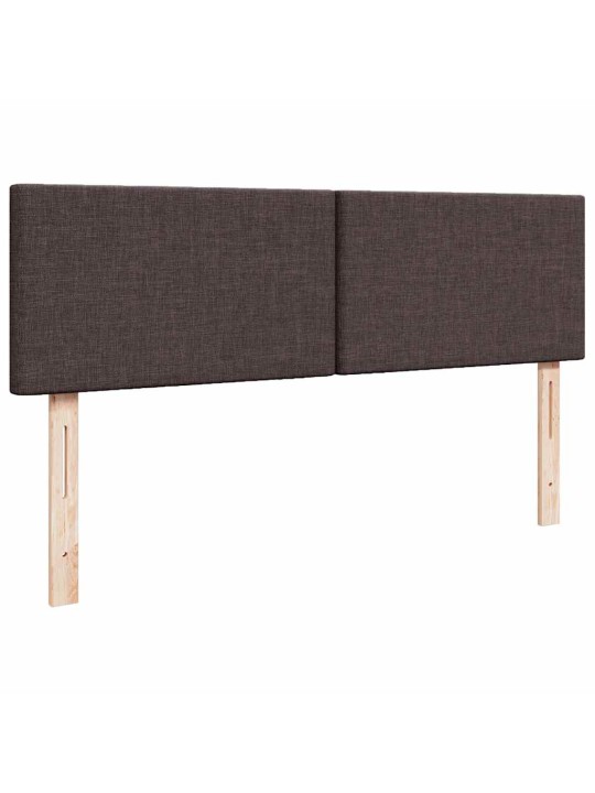 Osmaņu gultas rāmis ar matrača tumši pelēks 140x200 cm audums
