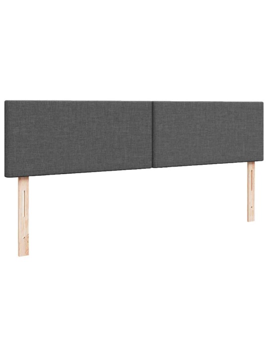 Osmaņu gultas rāmis ar matrača tumši pelēks 160x200 cm audums
