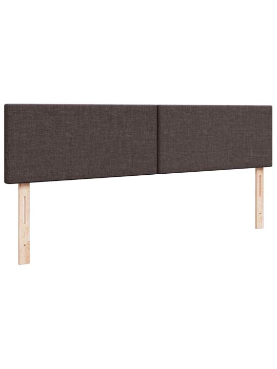Osmaņu gultas rāmis ar matrača tumši brūns 160x200 cm audums