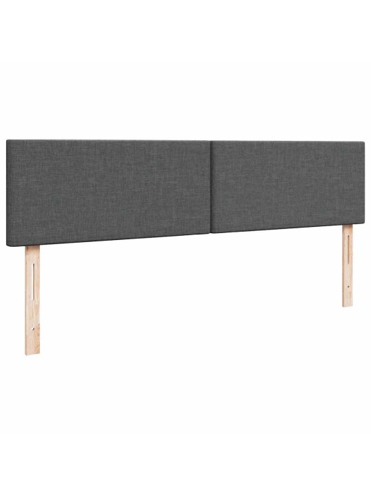 Osmaņu gultas rāmis ar matrača tumši pelēks 180x200 cm audums