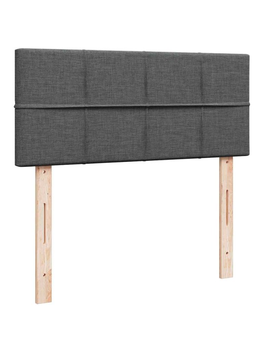 Osmaņu gultas rāmis ar matrača tumši pelēks 120x200 cm audums