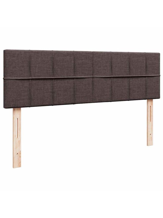 Osmaņu gultas rāmis ar matrača tumši pelēks 140x200 cm audums