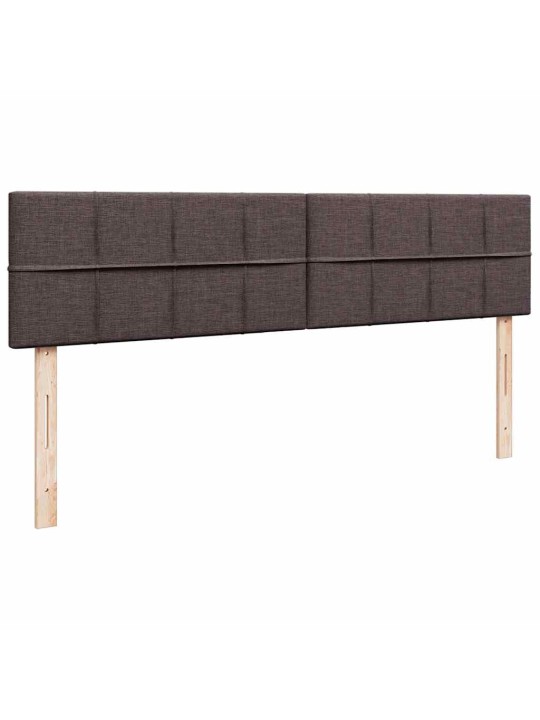 Osmaņu gultas rāmis ar matrača tumši brūns 160x200 cm audums