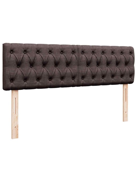Osmaņu gultas rāmis ar matrača tumši pelēks 140x200 cm audums