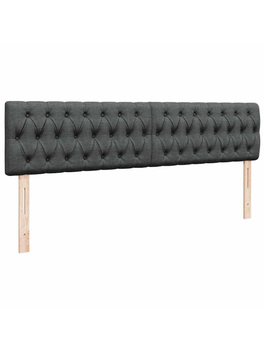 Osmaņu gultas rāmis ar matrača tumši pelēks 160x200 cm audums