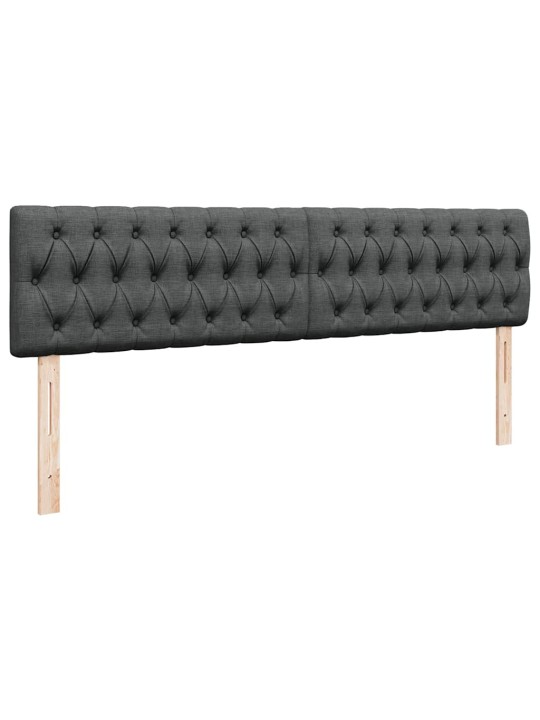 Osmaņu gultas rāmis ar matrača tumši pelēks 180x200 cm audums