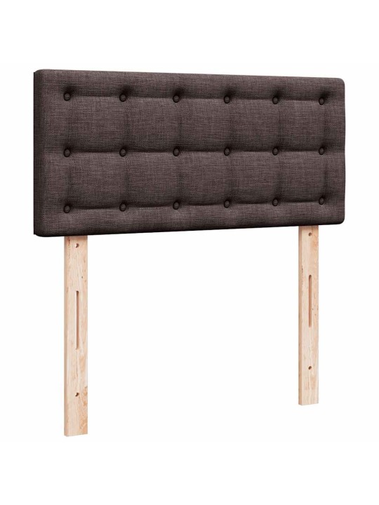 Osmaņu gultas rāmis ar matrača tumši brūns 100x200 cm audums