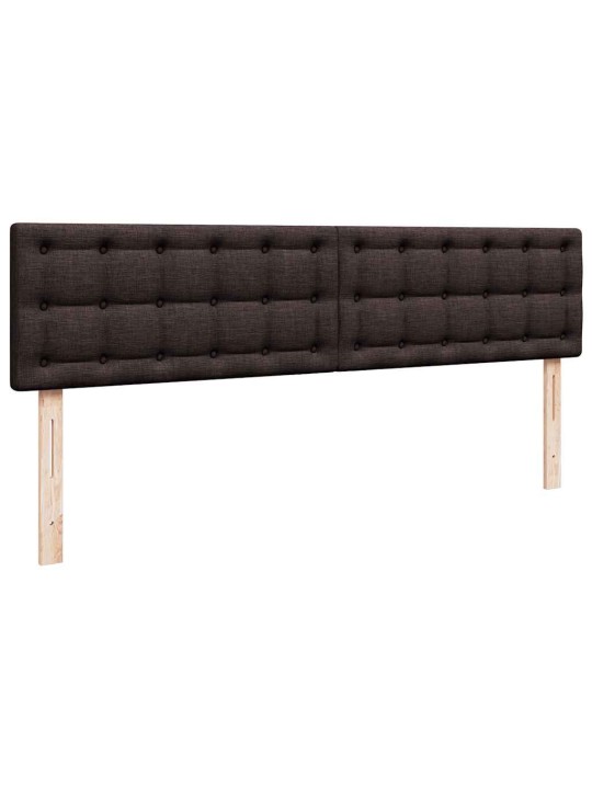 Osmaņu gultas rāmis ar matrača tumši brūns 160x200 cm audums