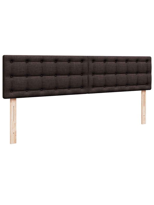 Osmaņu gultas rāmis ar matrača tumši brūns 180x200 cm audums
