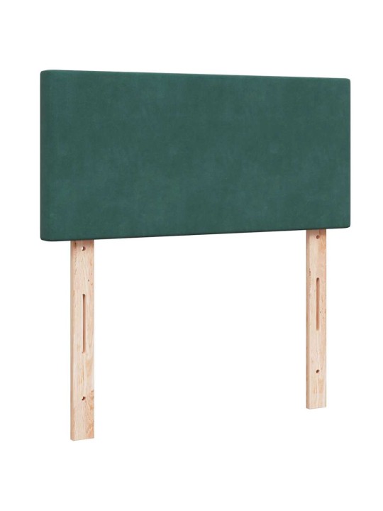 Osmaņu gultas rāmis ar matrača tumši zaļš 100x200cm samts