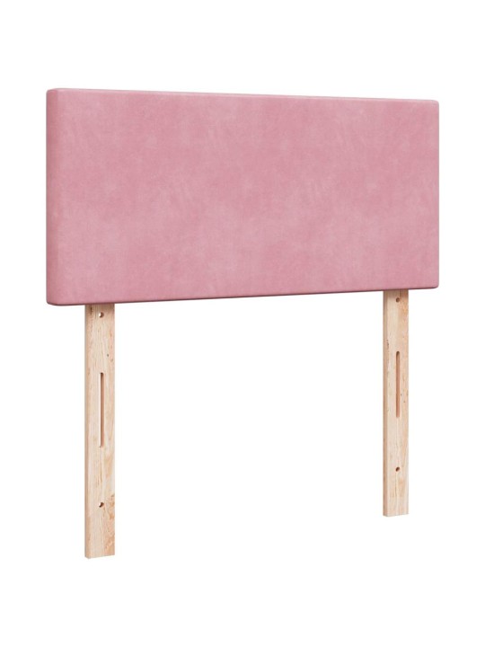 Osmaņu gultas rāmis ar matrača rozā 100x200cm samts