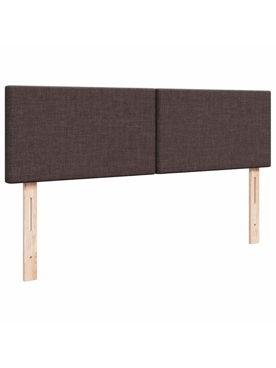 Osmaņu gultas rāmis ar matrača tumši pelēks 140x200 cm audums