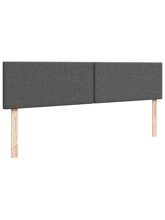 Osmaņu gultas rāmis ar matrača tumši pelēks 160x200 cm audums