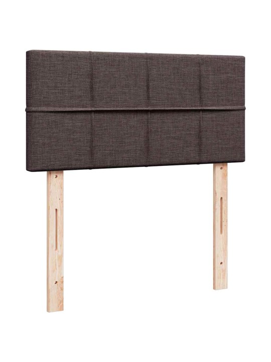 Osmaņu gultas rāmis ar matrača tumši brūns 100x200 cm audums