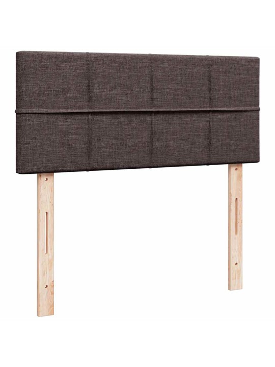 Osmaņu gultas rāmis ar matrača tumši brūns 120x200 cm audums