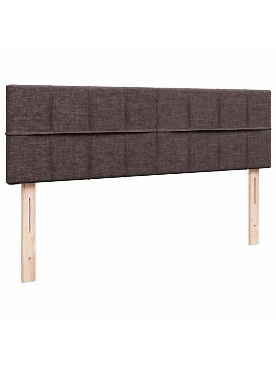 Osmaņu gultas rāmis ar matrača tumši pelēks 140x200cm audums