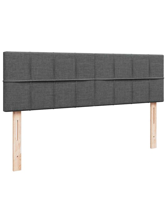Osmaņu gultas rāmis ar matrača tumši pelēks 160x200 cm audums
