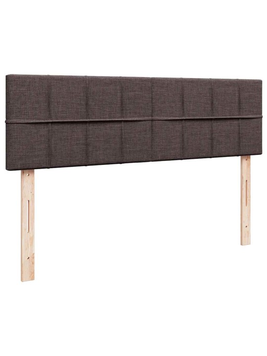 Osmaņu gultas rāmis ar matrača tumši brūns 160x200cm audums