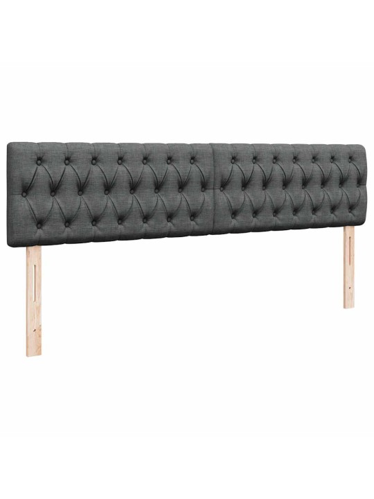 Osmaņu gultas rāmis ar matrača tumši pelēks 160x200 cm audums