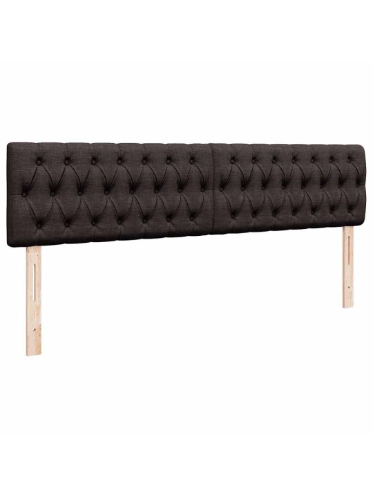 Osmaņu gultas rāmis ar matrača tumši brūns 160x200cm audums