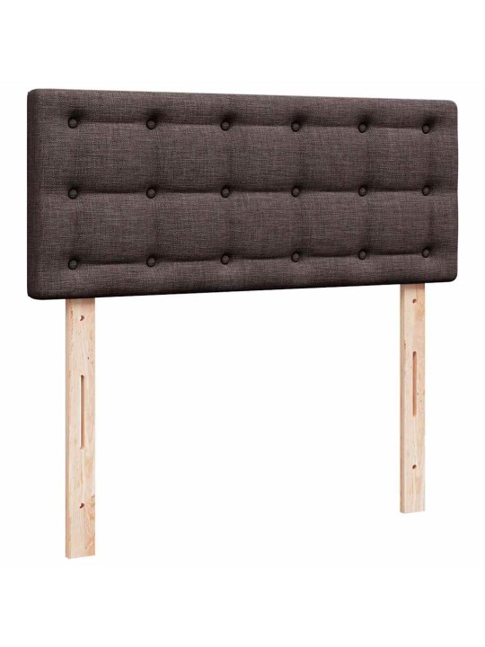 Osmaņu gultas rāmis ar matrača tumši brūns 120x200 cm audums