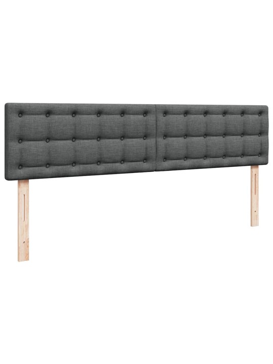 Osmaņu gultas rāmis ar matrača tumši pelēks 160x200 cm audums