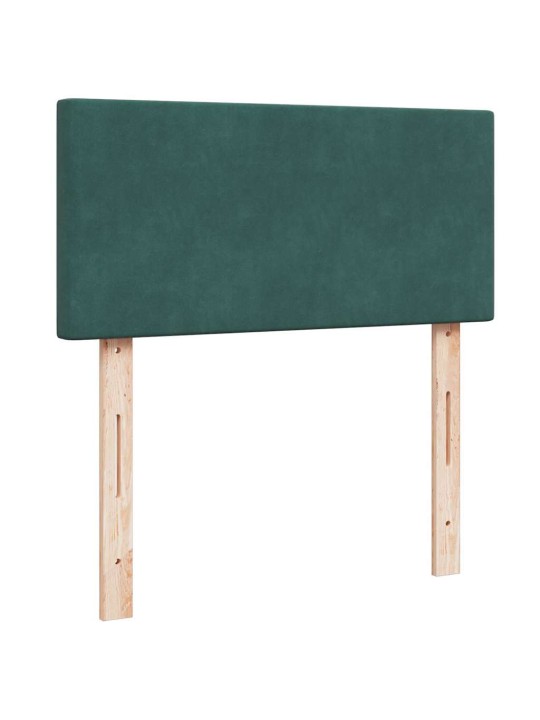 Osmaņu gultas rāmis ar matrača tumši zaļš 100x200cm samts