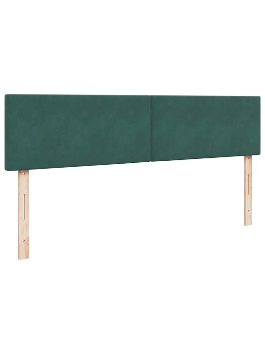 Osmaņu gultas rāmis ar matrača&led tumši zaļš 160x200cm velvet