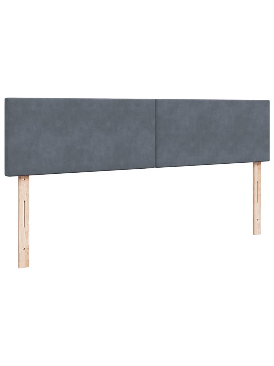 Osmaņu gultas rāmis ar matrača tumši pelēks 180x200 cm samts