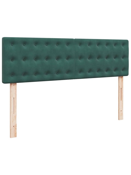 Osmaņu gultas rāmis ar matrača&led tumši zaļš 160x200cm velvet