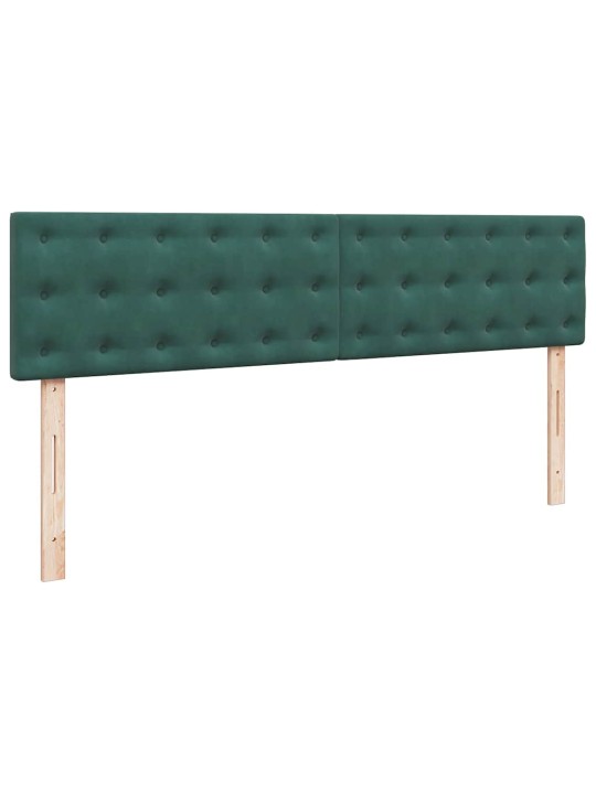 Osmaņu gultas rāmis ar matrača tumši zaļš 180x200cm samts