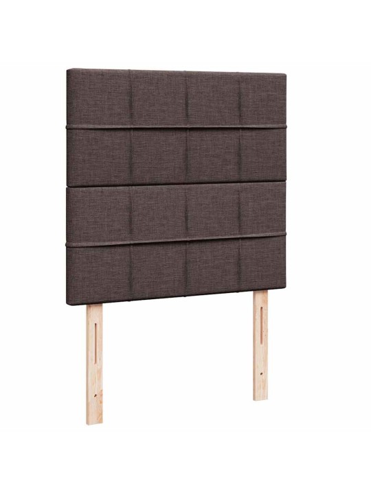 Osmaņu gultas rāmis ar matrača tumši brūns 100x200 cm audums