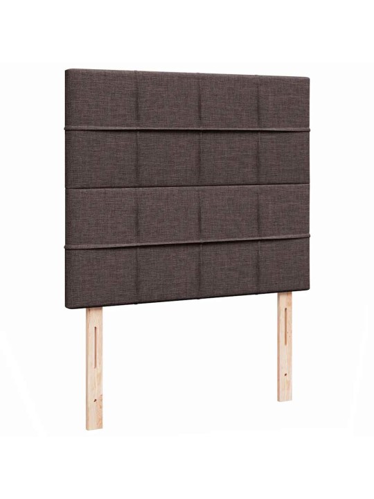 Osmaņu gultas rāmis ar matrača tumši brūns 120x200 cm audums