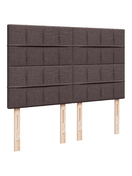 Osmaņu gultas rāmis ar matrača tumši pelēks 140x200cm audums